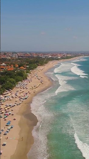 🏖️ Kuta Beach Bali: Sunset Views & Surf Vibes! #bali #beach #travel #shorts