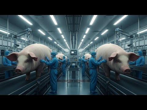 Inside America’s Modern Pig Farming & Slaughterhouses–How Millions of Pigs Are Raised and Processed