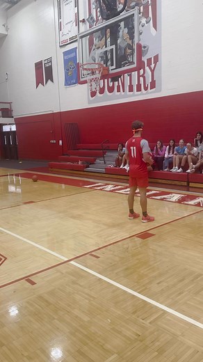 🏀😎👀 Blindfolded Battle Boys program vs Girls program! Bragging rights on the line! May the closest lay-up win! Go Indians! #MississinewaBasketball | Mississinewa Basketball