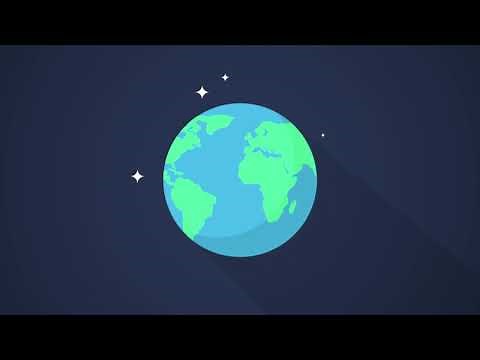 Earth rotating Animation - 2D