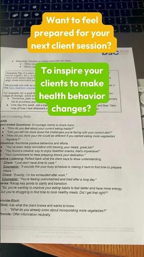 FREE Motivational Interviewing Cheat Sheet