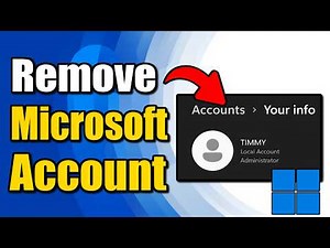 How to Remove Microsoft Account From Windows 11 (Best Method)