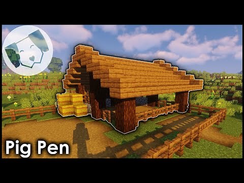 Minecraft: Pig (Animal) Pen Tutorial!