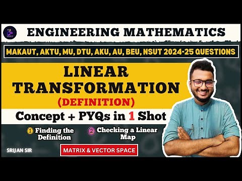 Linear Transformation | Checking Linear Mapping | MAKAUT PYQ | Vector Space | Linear Algebra