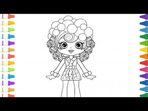 Shopkins Coloring Page | Coloring Bubbleisha coloring | The Coloring Pages
