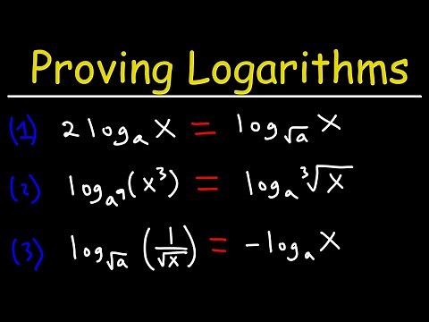 Proving Logarithmic Equations - College Algebra & Precalculus