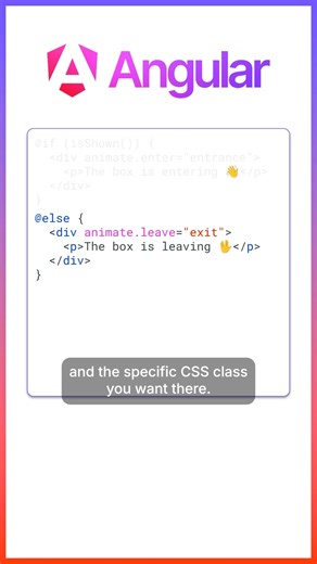 New in Angular: Animate Enter & Leave in 60 Seconds 🎬
