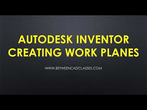 Autodesk Inventor - Creating Work Planes