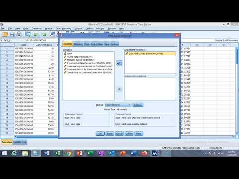 SPSS LEARNING TUTORIAL 25: TIME SERIES ANALYSIS (EXPONENTIAL SMOOTHING AND ARIMA MODELS)