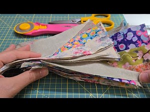 You won’t believe how these 4cm fabric strips completely transform into a masterpiece!