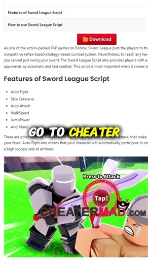 Sword League Script – Auto Fight, Skip Cutscene, Auto Attack Hack