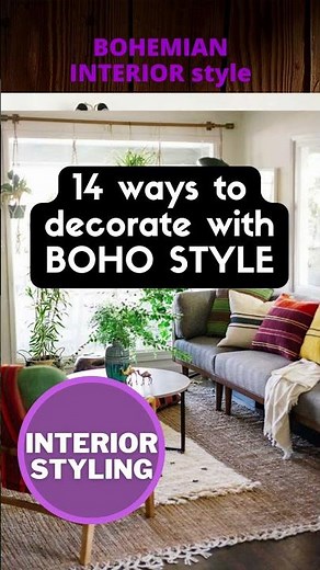 14 ways to decorate with BOHO STYLE \\ Colorful Bohemian Interior style
