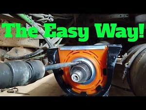 Semi Truck Carrier Bearing Install
