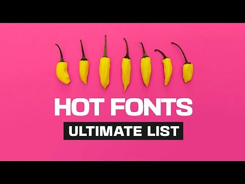 The BEST FREE FONTS Found On The Internet 🎖