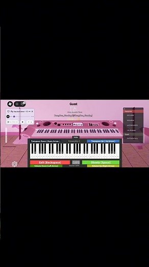 Roblox Auto Piano Player《Way Back Home》by Dodo Music App