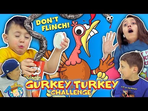 GURKEY TURKEY CHALLENGE (Try Not To Flinch) FUNnel Family Compilation