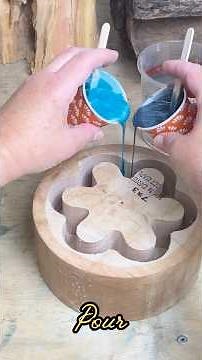 Woodturning Start to Finish: Resin Pour + Turning a Routed Blank - Unique Handmade Gift Item!