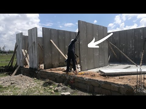 Watch How Precast Concrete Wall Panels are Installed for a House