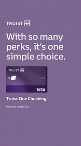 Packed with perks. Plus surprising extras. That’s Truist One Checking. | Truist