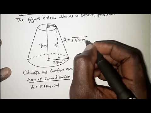 SURFACE AREA OF FRUSTUM