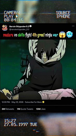 madara vs obito fight 4th great ninja war #uchihaclan #animeedit #anime #trending #obitouchiha