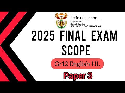 Gr12 English HL | 2025 Oct/Nov | Paper 3 | FINAL EXAM SCOPE