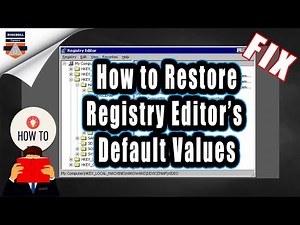 How to restore Regedit default values | restore registry editor