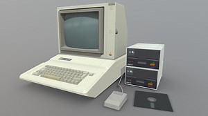 Apple IIe Computer - 3D model by Callum_Alcock