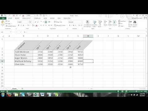Excel For Noobs Part 45: How to Display Text at an Angle Text Orientation Format Excel 2016 2013