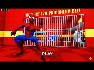 🕷️ Escaping Spider-Man’s Prison in Roblox! 😱🚨