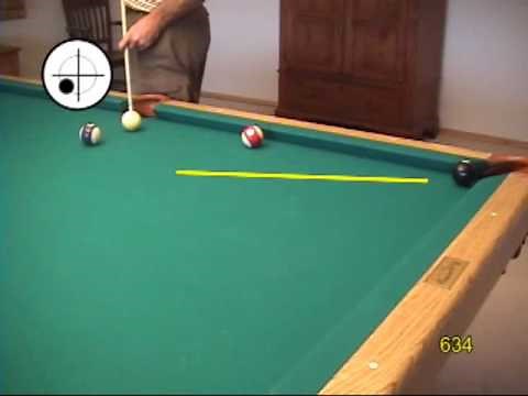 Massé Shot ball curve technique and aiming system for pool and billiards