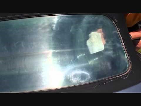 BMW Rear Window Restoration-Convertible Top