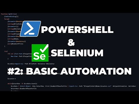 PowerShell Selenium Tutorial #2 - Basic Automation