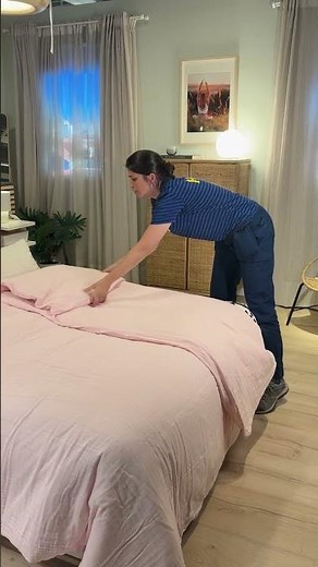 How to store a duvet to save space in the closet?