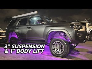 5th Gen 4Runner ToyTec 3" Suspension + 1" Body Lift Install!
