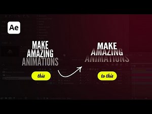 Modern Text Animation Tutorial in After Effects - After Effects Tutorial - Text Animation Tutorial