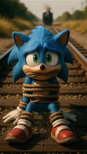 SAVE ME PLEASE! 🔪 Help Sonic Escape Before the Train! #shorts