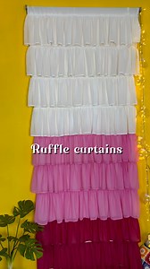 Ruffle curtains. 🎀 Our new curtains. ✨ Inbox us for queries. 📥 | Arlin's