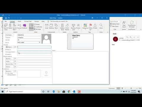 How to Add Contacts to Address Book in Outlook - Office 365