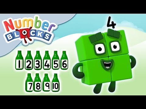 ‪@Numberblocks‬- Green Bottles | Learn to Count
