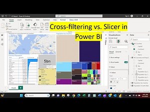 Cross-filtering vs using a slicer in Power BI
