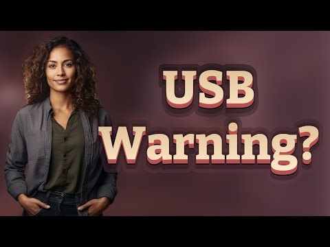 Is the Yellow Triangle Warning on USB Devices Dangerous?