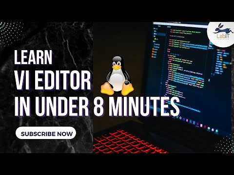 Basics of VI editor in under 8 minutes | Vi editor Tutorial | Linux Tutorial for Beginners