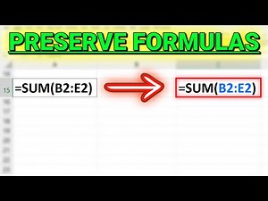 How to Copy and Paste Formulas in Excel without Changing Cell References