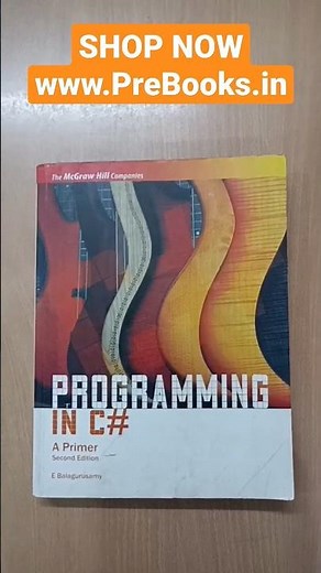 Programming In C# A Primer by E Balagurusamy SHOP NOW: www.PreBooks.in #viral #shorts #prebooks