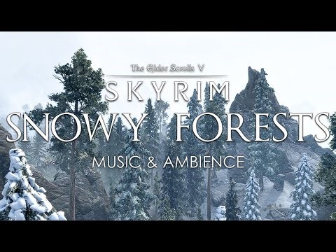 Snowy Forests | Skyrim Winter Ambience | Skyrim/Elder Scrolls Music & Ambience