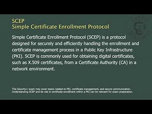 SCEP - Simple Certificate Enrollment Protocol