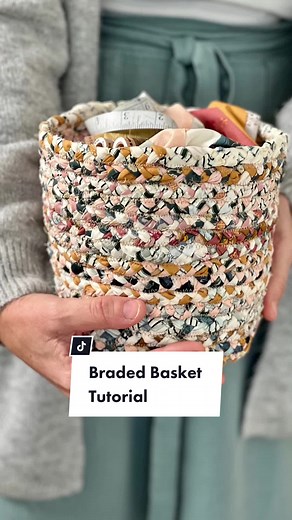DIY Woven Braided Basket Tutorial