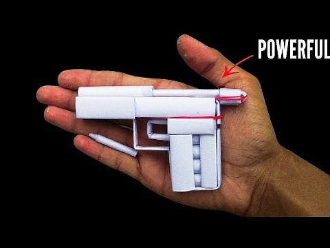 Paper pocket Mini gun | How to Make paper pocket pistol | Origami gun |