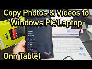 Onn Tablet: How to Transfer Photos & Videos to Windows PC, Laptop, Computer w/ Cable